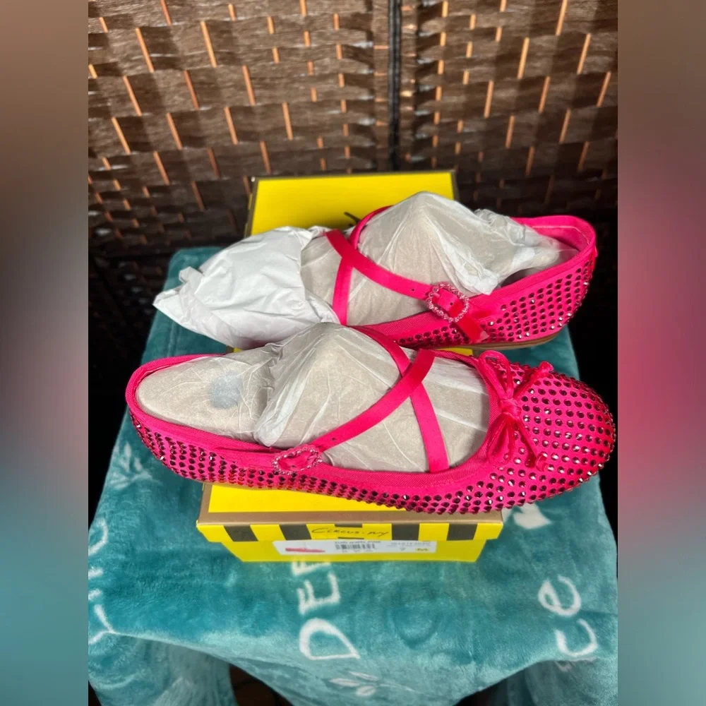 BRAND NEW! Circus NY by Sam Edelman Zuri Rhinestone Ballerina Flats - Picture 6 of 11